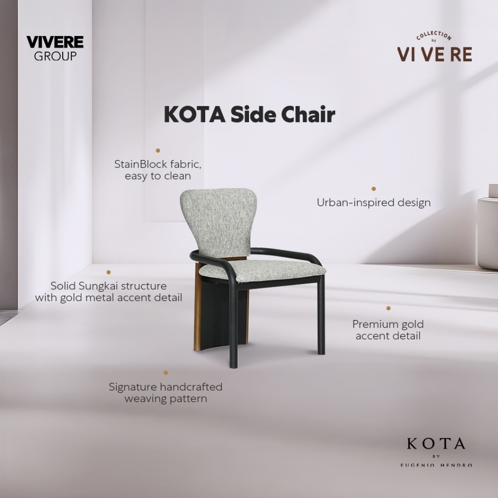 VIVERE Kota Side - Dining Chair - Kursi Makan