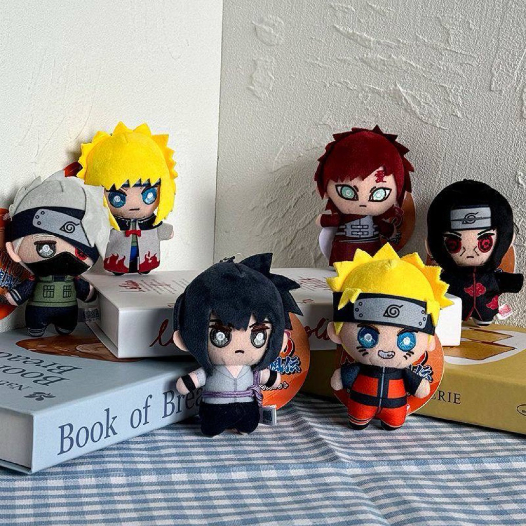 [PREORDER] Plush Keychain Anime – Naruto Sasuke Kakashi Itachi Gaara Minato Gantungan Boneka