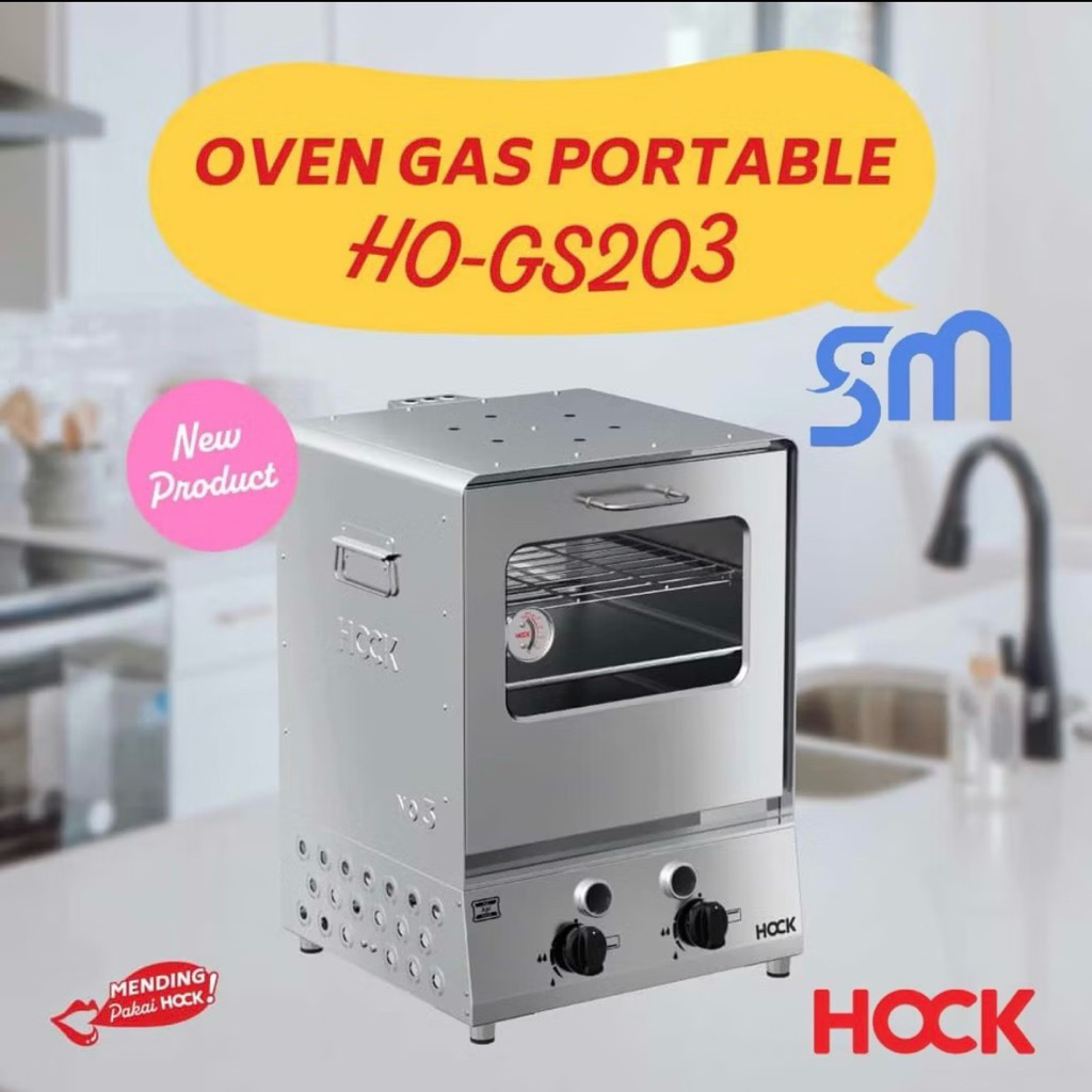 Oven Gas Portable Hock HO-GS203 api atas bawah