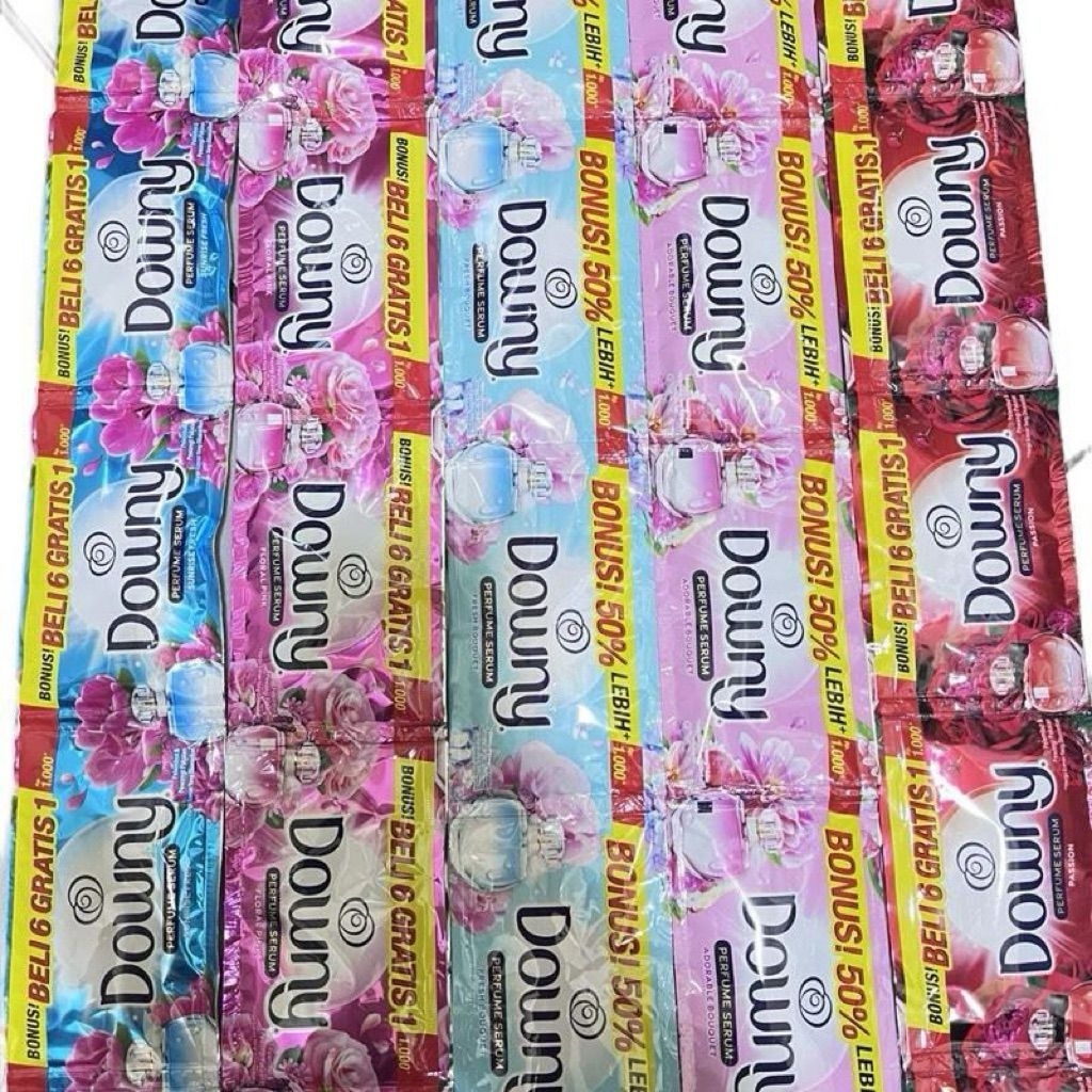 downy sachet 18ml isi 12 sachet/downy pewangi pakaian renteng kemasan 1000