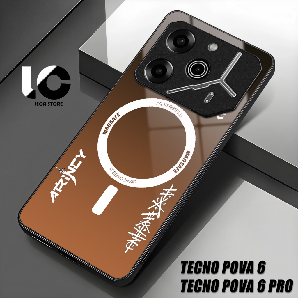 Softcase Hp TENCO POVA 6 Casing TENCO POVA 6 PRO Case Glossy Cassing kaca kilau Pelindung Hp Aksesor
