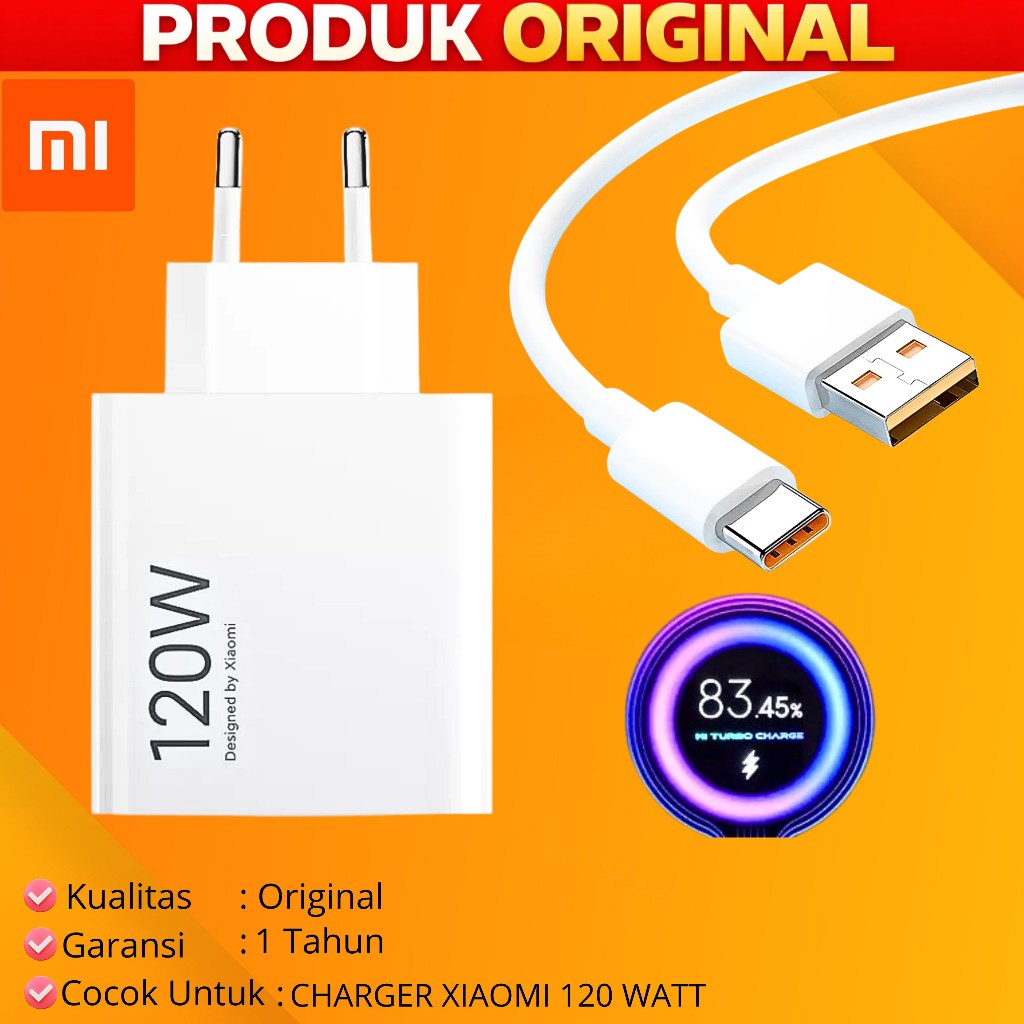 CHARGER XIAOMI 120 WATT / 33 WATT / 67 WATT (OEM)
