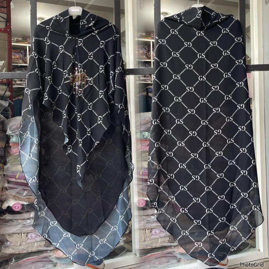 [COD] KHIMAR PRINTING GEES | GALERY SYARIFAH | PUSPITA HIJAB SYAR'I