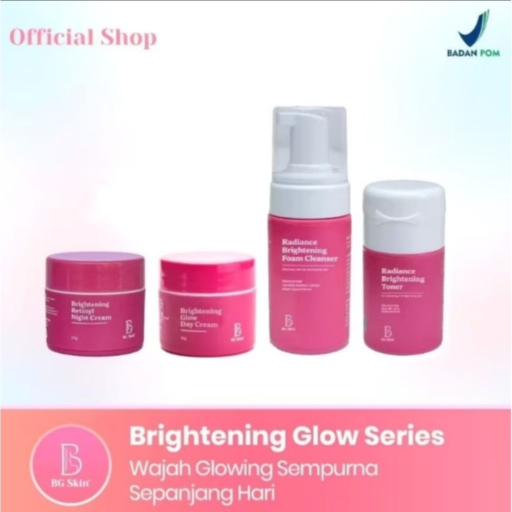 BG SKIN PAKET BRIGHTENING GLOW DAY CREAM PENCERAH FLEK WAJAH