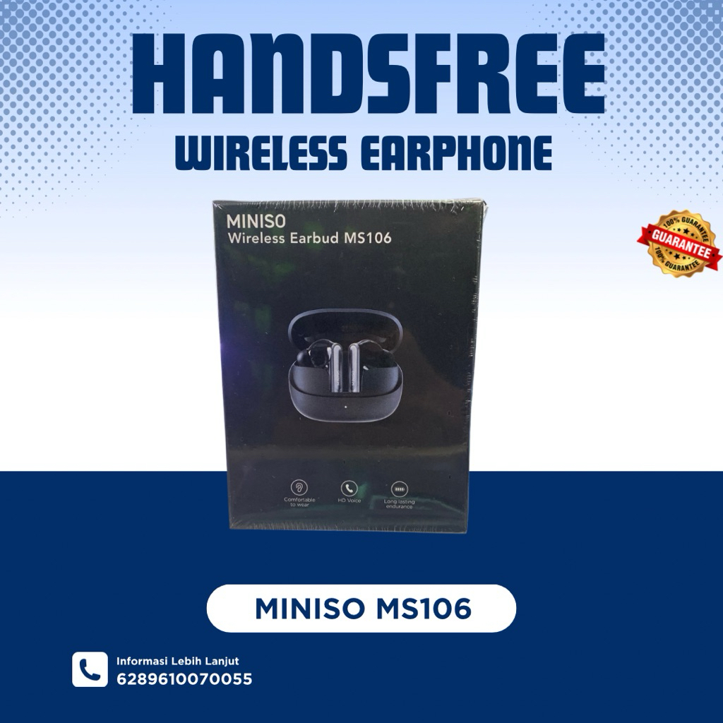 tws MINISO MS106 wireless earphone headset bluetooth