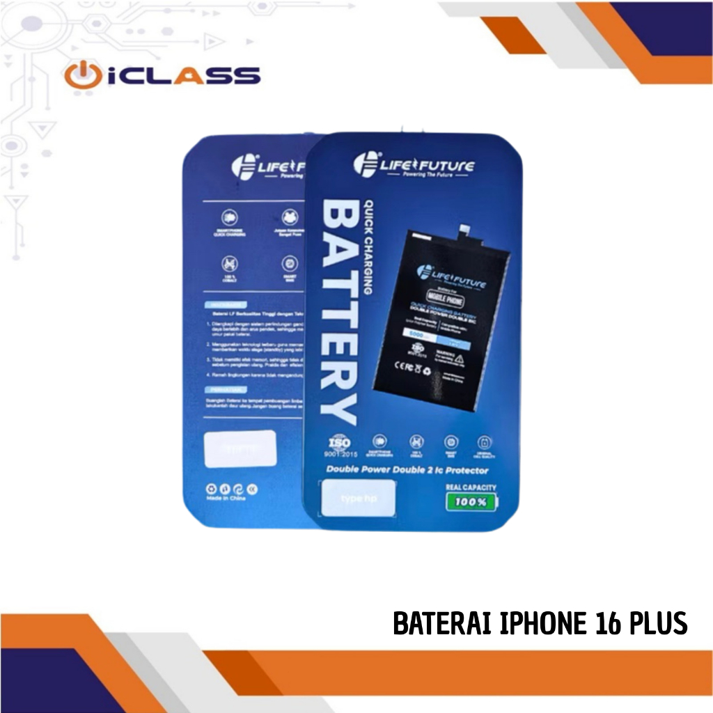BATERAI LIFE FUTURE IPHONE 16 PLUS