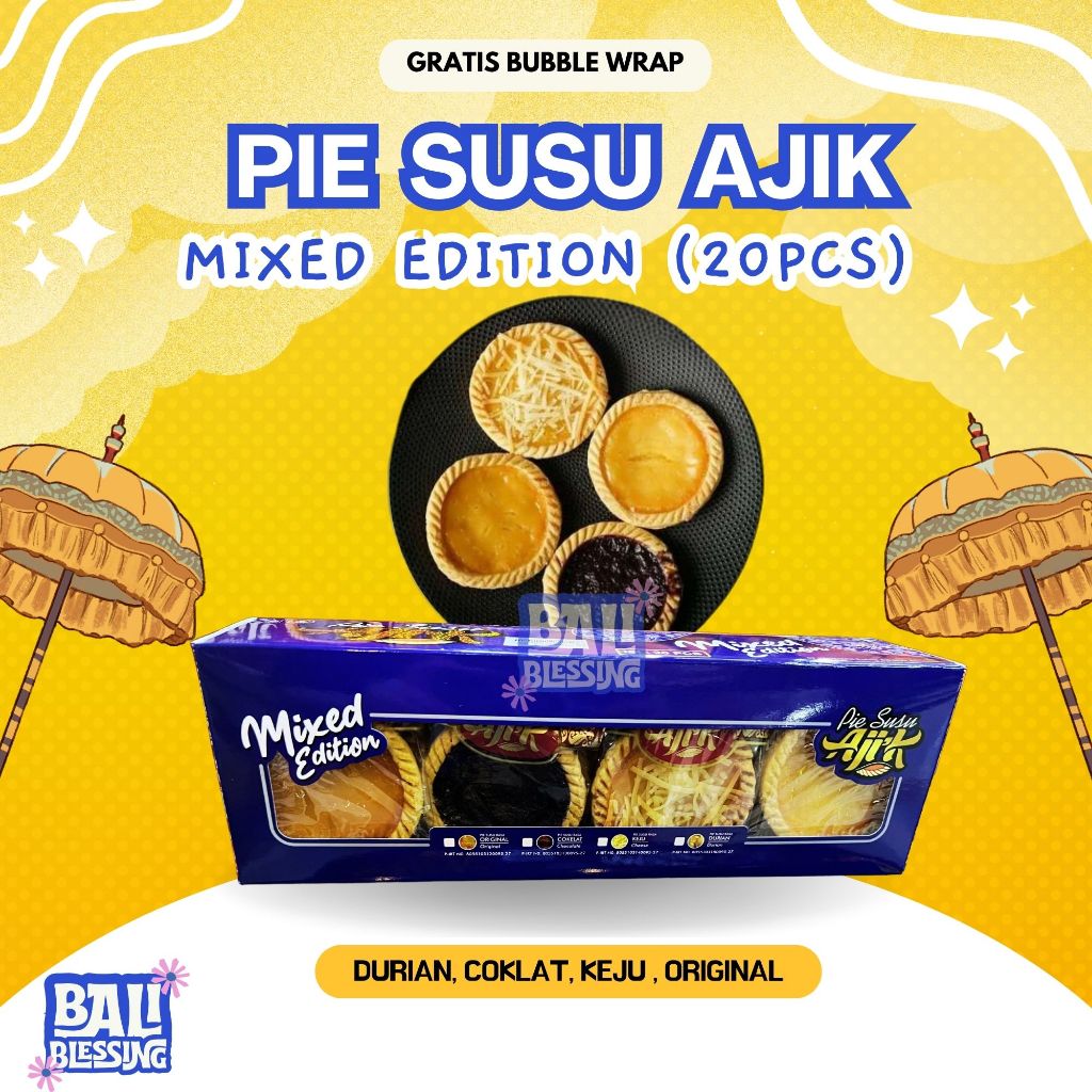 Pie Susu Ajik Krisna Mixed Edition ( Mix /Rasa campur ) Asli Bali