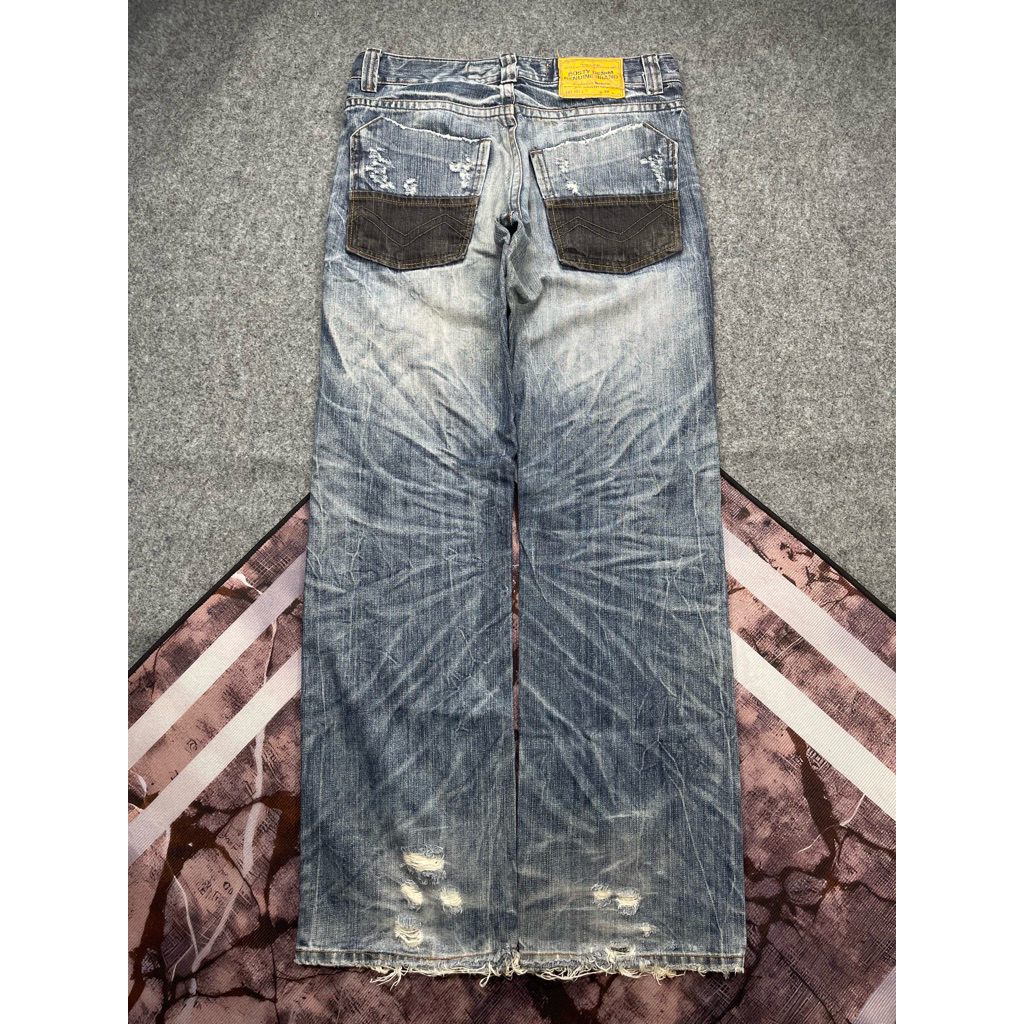 Celana jeans fading Costy denim second