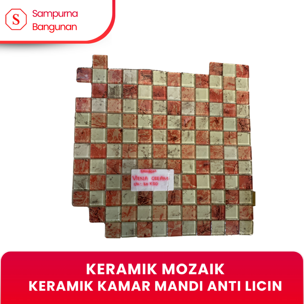 Keramik Mozaik (REJECT) Premium Anti Licin – Kamar Mandi Estetik & Anti Licin