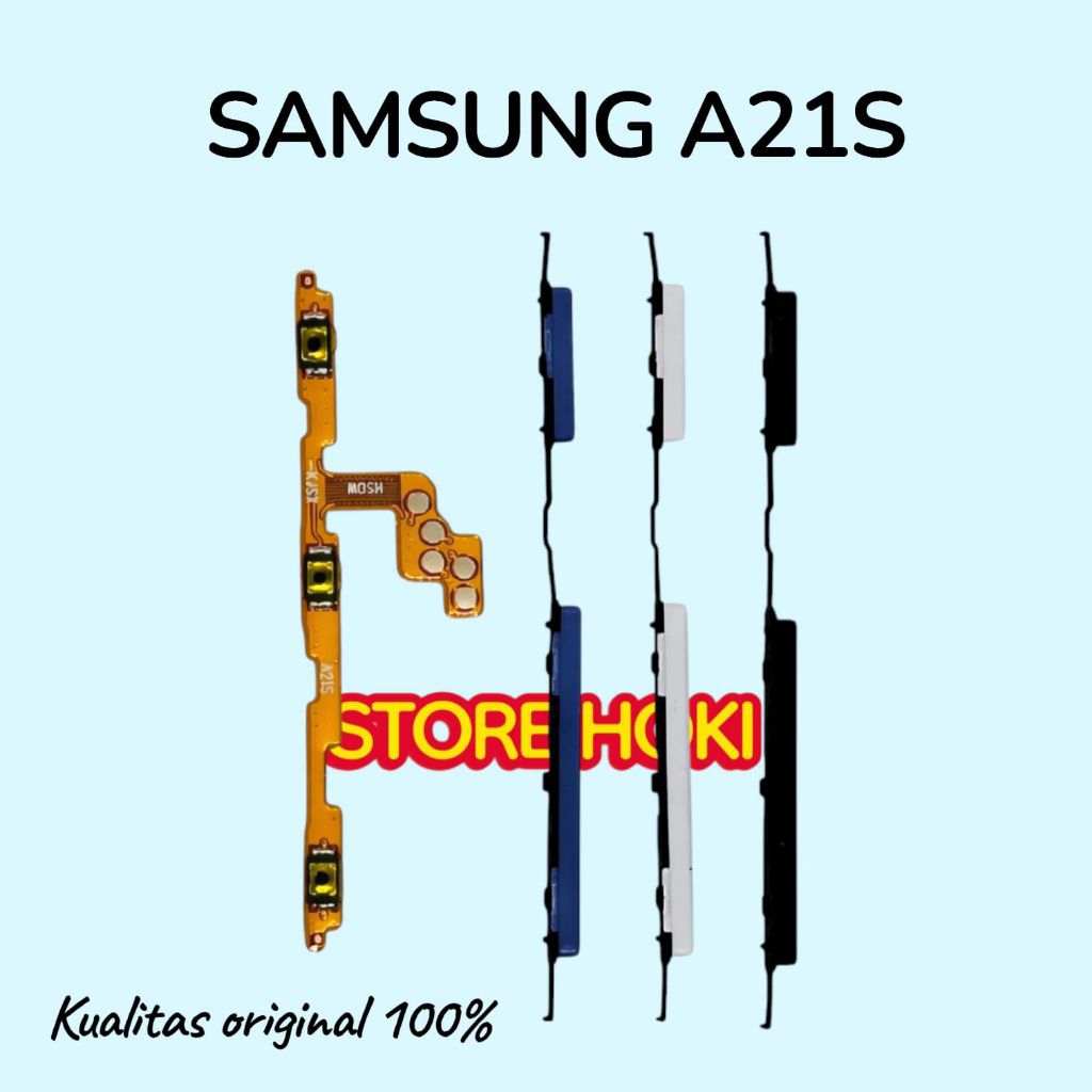 Flexibel Tombol Power Volume Samsung A21S On Off Volume Flex Original Sparepart