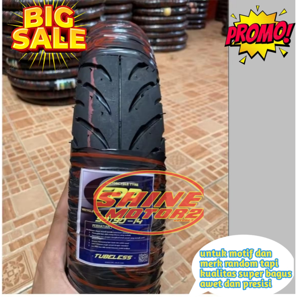 Ban Metik Seken Sepasang MP27 Ring 14 Tubeles Ukuran 90/80