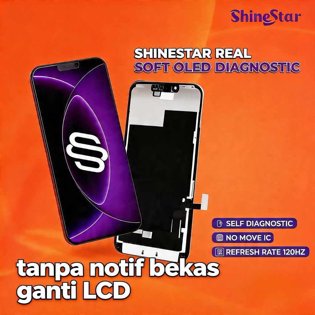 LCD Touchscreen Iphone 12 PRO MAX SOFT OLED DIAGNOSIC TANPA NOTIF BEKAS GANTI LCD