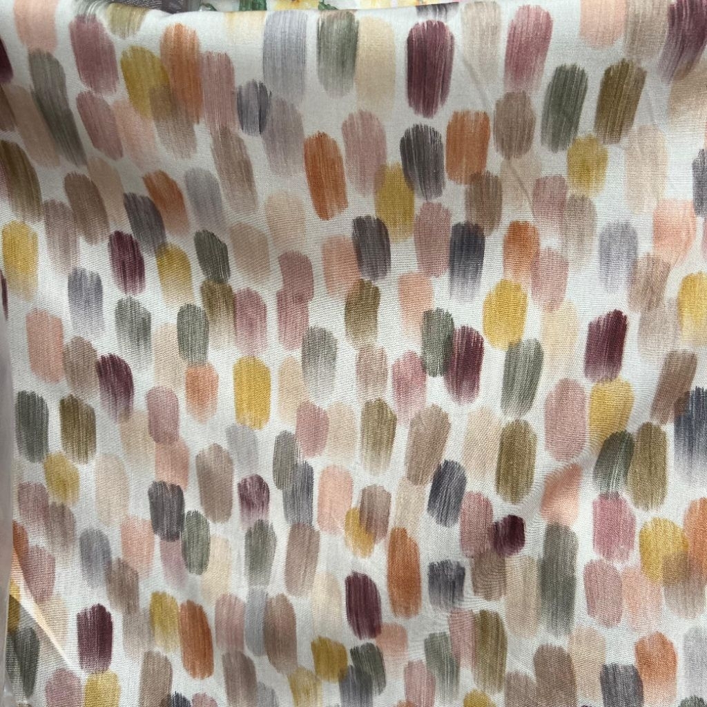 Kain Katun Rayon Motif Abstrak | Katun Rayon Viscose Premium | Katun Rayon Motif Meteran