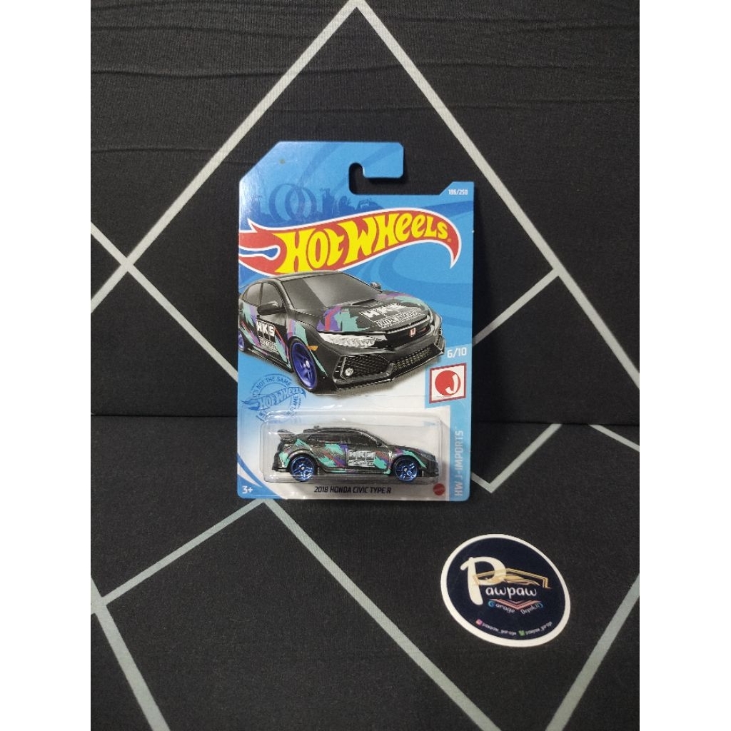 Hotwheels Civic type R Japan card