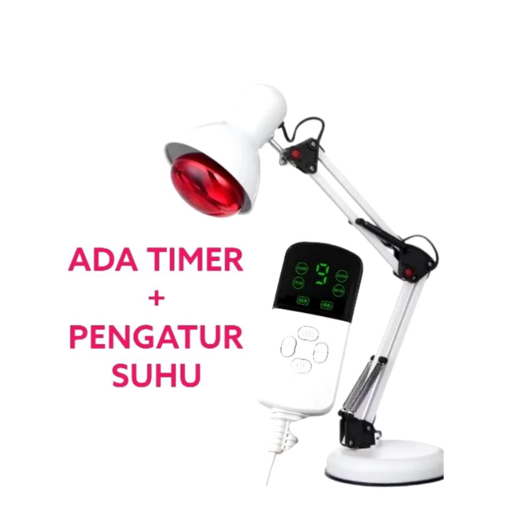 SET ALAT FISIOTERAPI TERAPI LAMPU INFRARED PENGATUR SUHU TIMER FULLSHET + STANDING