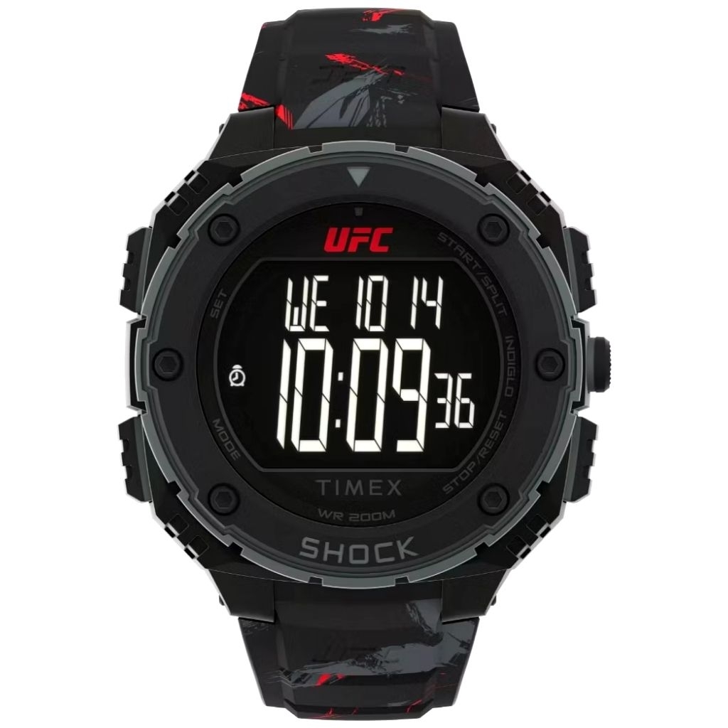 Original 100% Jam Tangan Pria Timex TW2V85100 UFC Shock XL Fight Week Rubber Strap Garansi Resmi 1 T