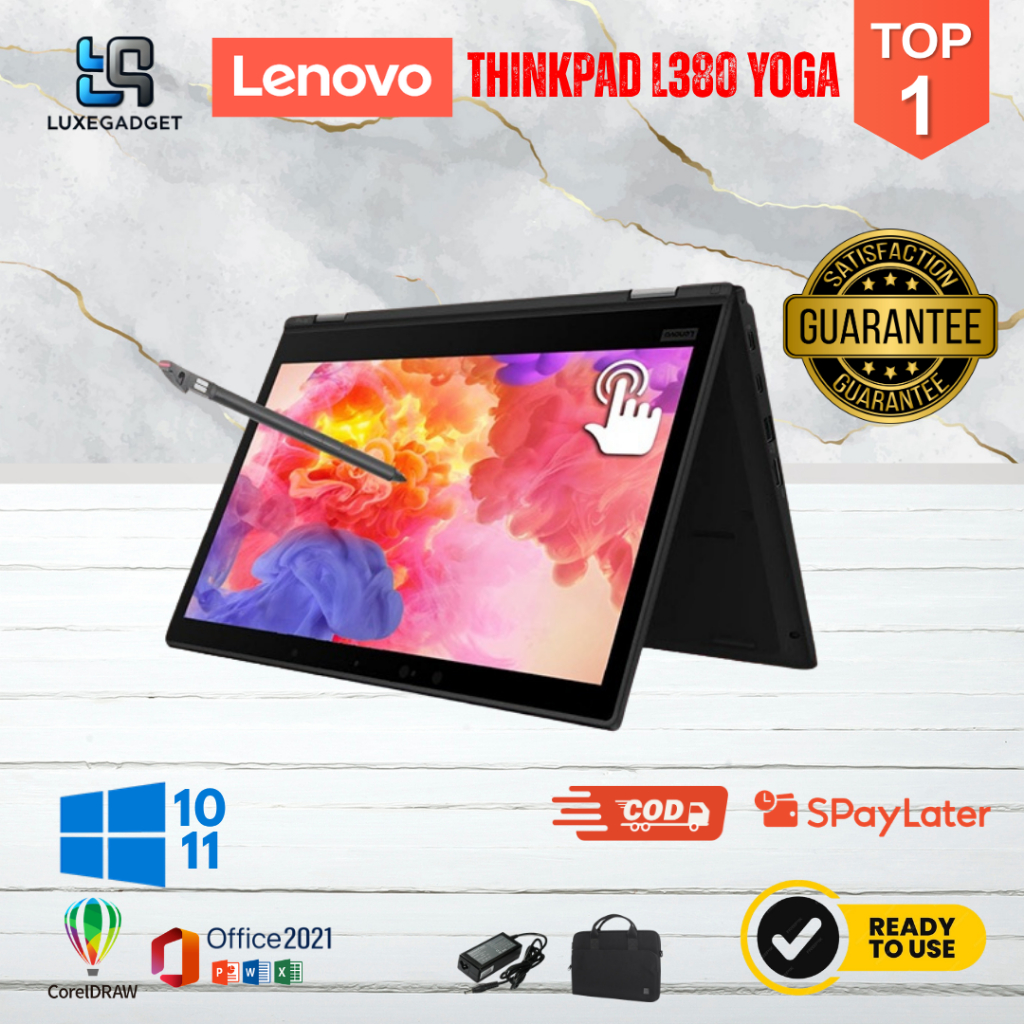 LENOVO THINKPAD L380 YOGA L380 L390 L480 L490 CORE I7 GEN 8 RAM 8GB SSD 256GB