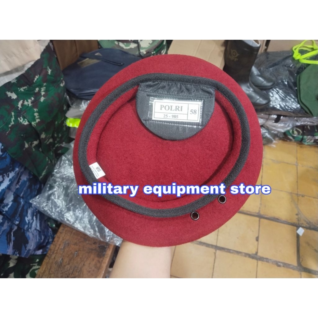 BARET MERAH RESERSE POLRI ASLI JATAH PEMBAGIAN - BARET MERAH RESKRIM POLRI ASLI JATAH PEMBAGIAN