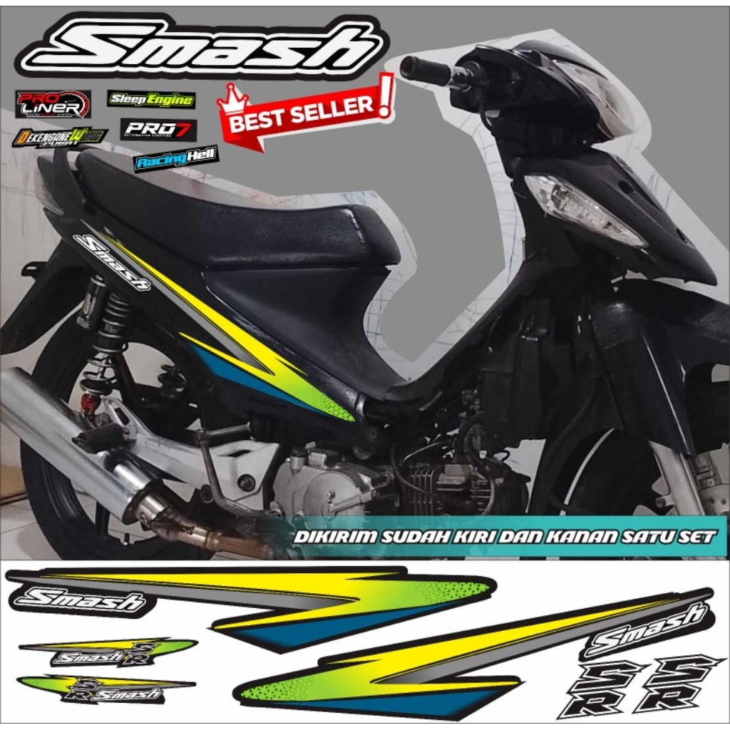 striping stiker decal smash 110 model variasi