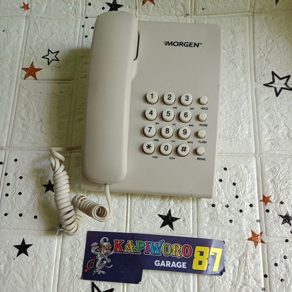 telepon kabel vintage merk Morgen model no: MG505T
