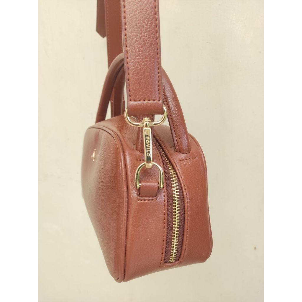 Povilo Radio Sling Bag Brown Preloved