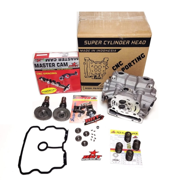 PAKET HEAD BRT SONIC 150 NEW CBR 150 NEW CB 150R SUPRA GTR 150 22 19 24 21 CYLINDER HEAD PORTING CNC