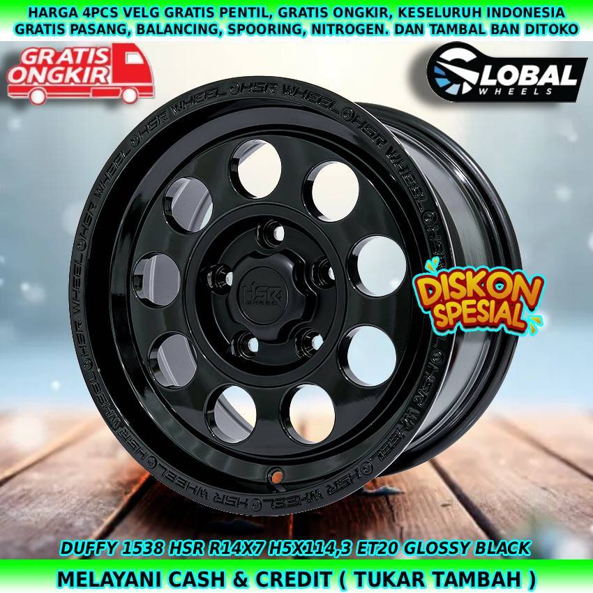 Velg celong R14 untuk mobil Kuda| L300| Grandmax| Ertiga| dll velg hsr duffy R14