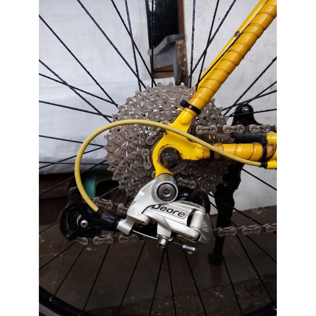 RD Shimano Deore 9 Speed M531 via Japan Silver Bekas Original – Fungsi Normal Siap Pakai