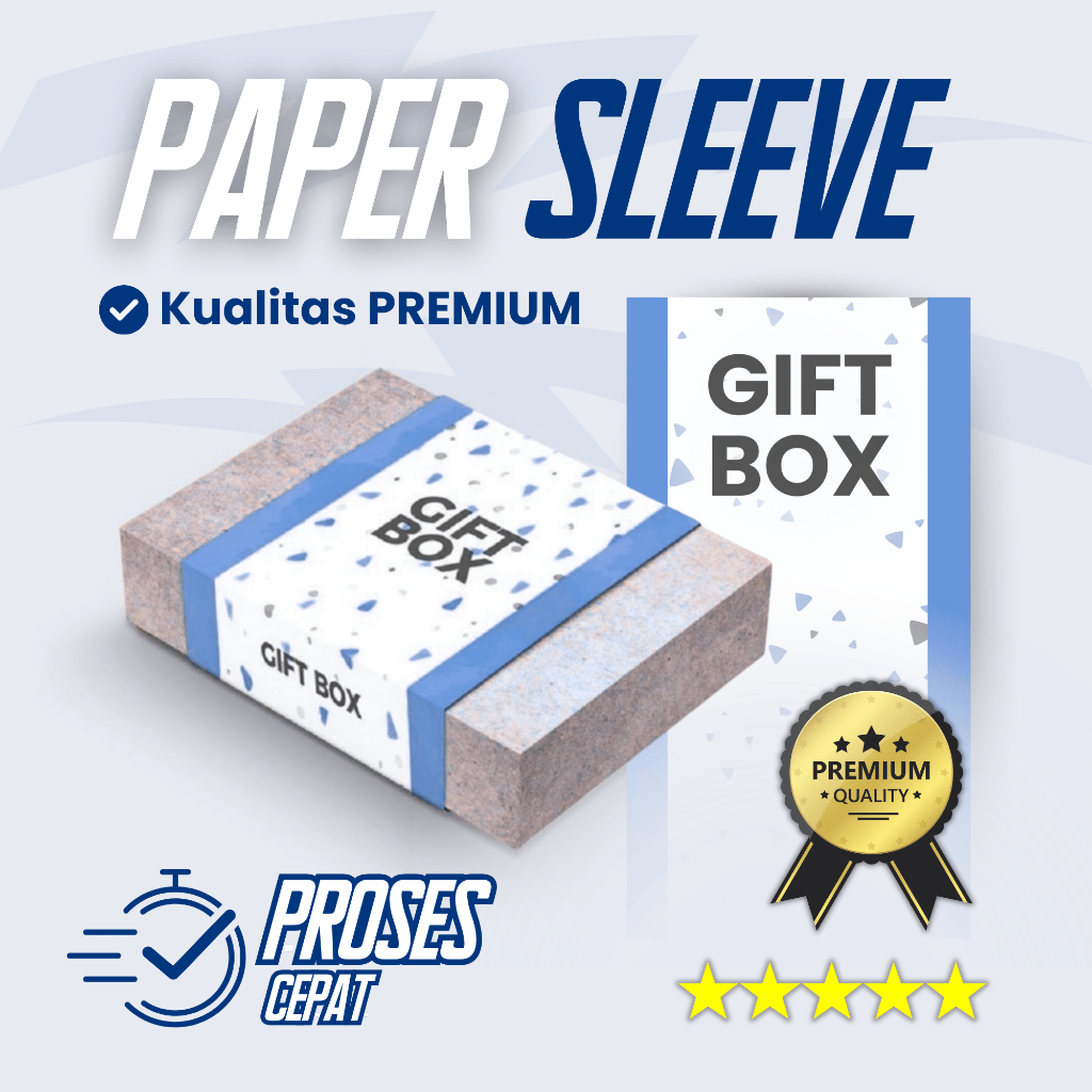 Cetak Paper Sleeve Belt Hi Quality, Custom Sleeve Belt Premium Bahan Art Paper 150gsm
