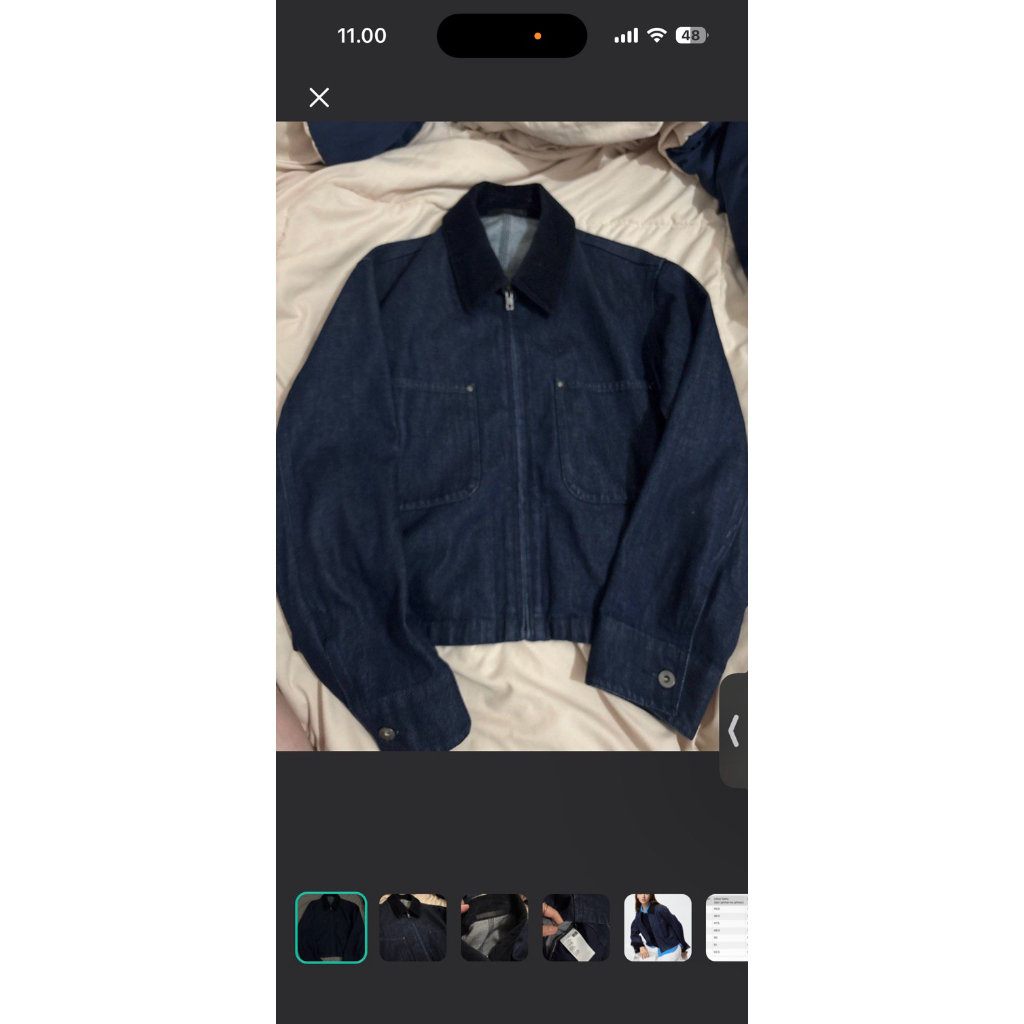 denim short jacket UNIQLO