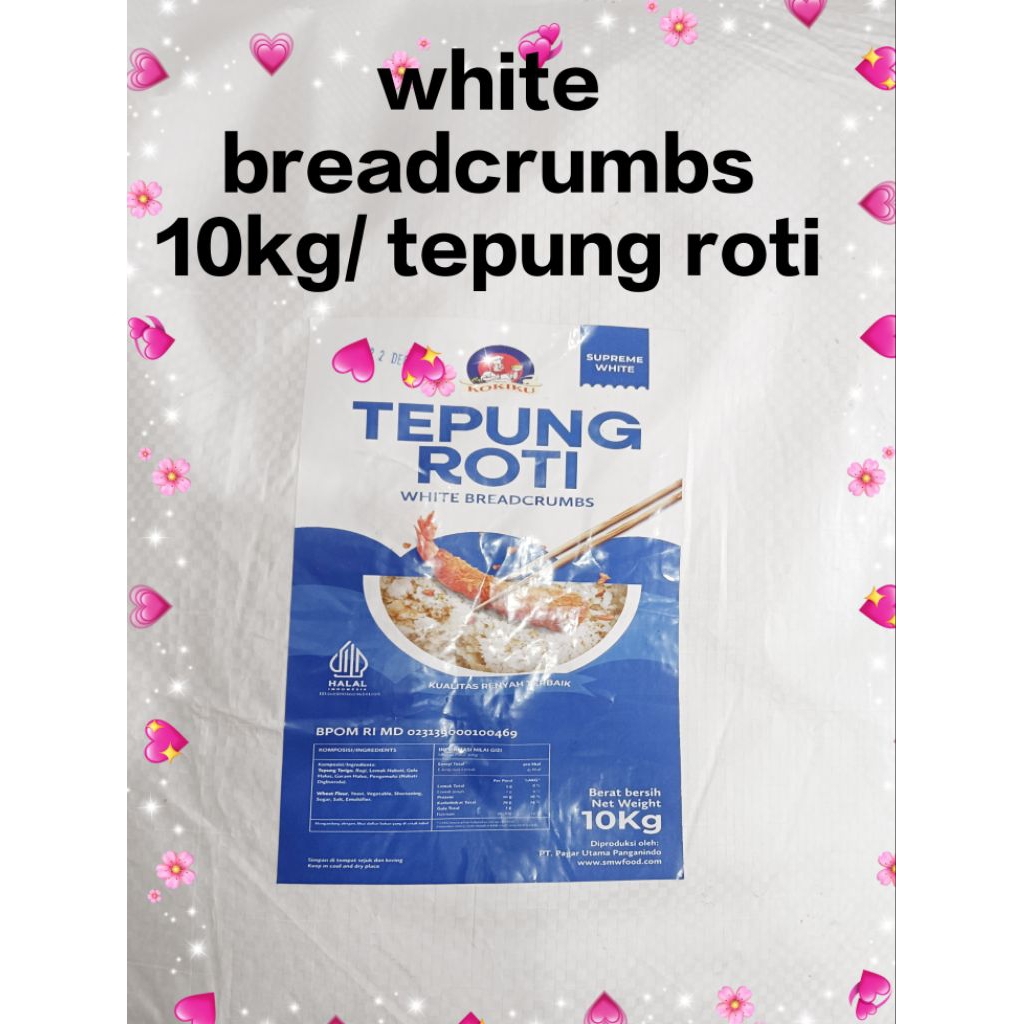 TEPUNG ROTI PUTIH 10KG/ WHITE BREADCRUMBS