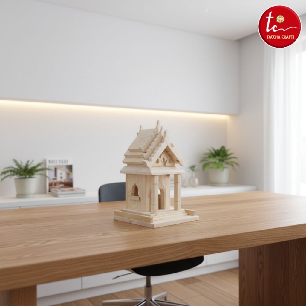 miniatur vihara buddha cetiya