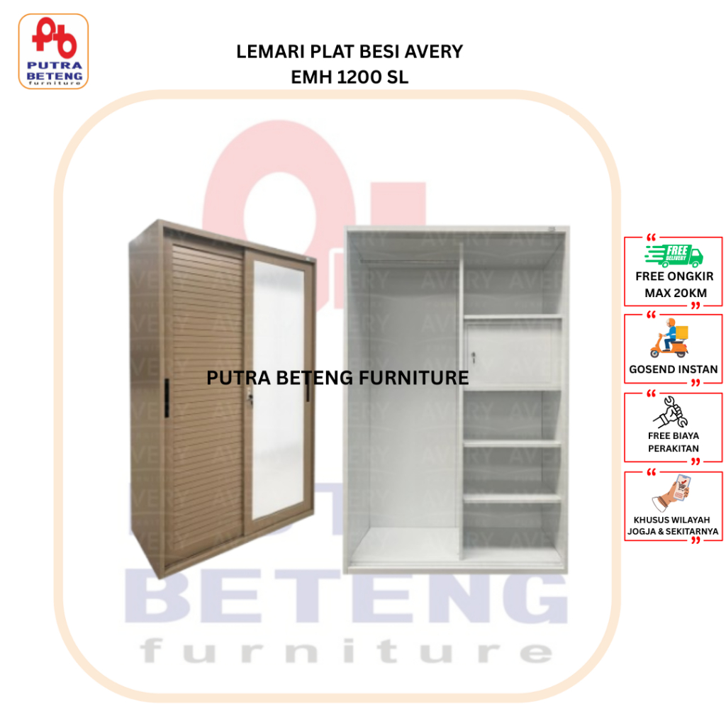 LEMARI PLAT BESI AVERY EMH 1200 SL