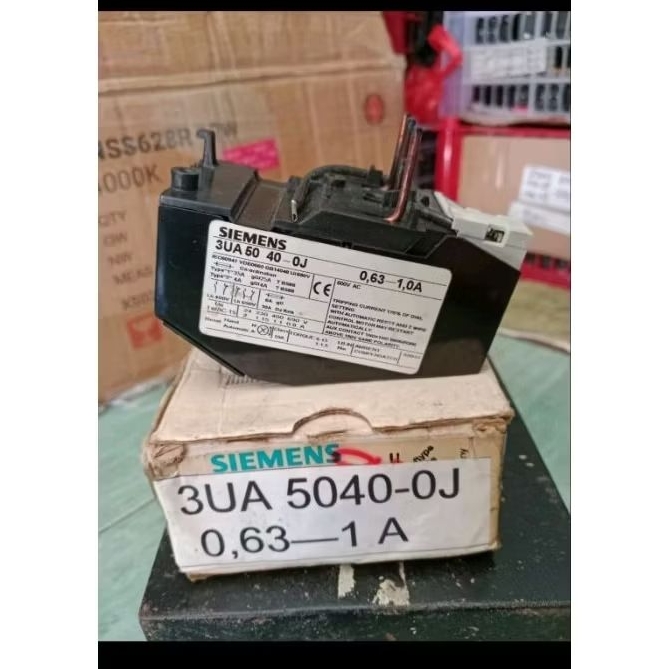 SIEMENS THERMAL OVERLOAD RELAY TYPE 3UA50 40 - 0,63-1A SIEMENS