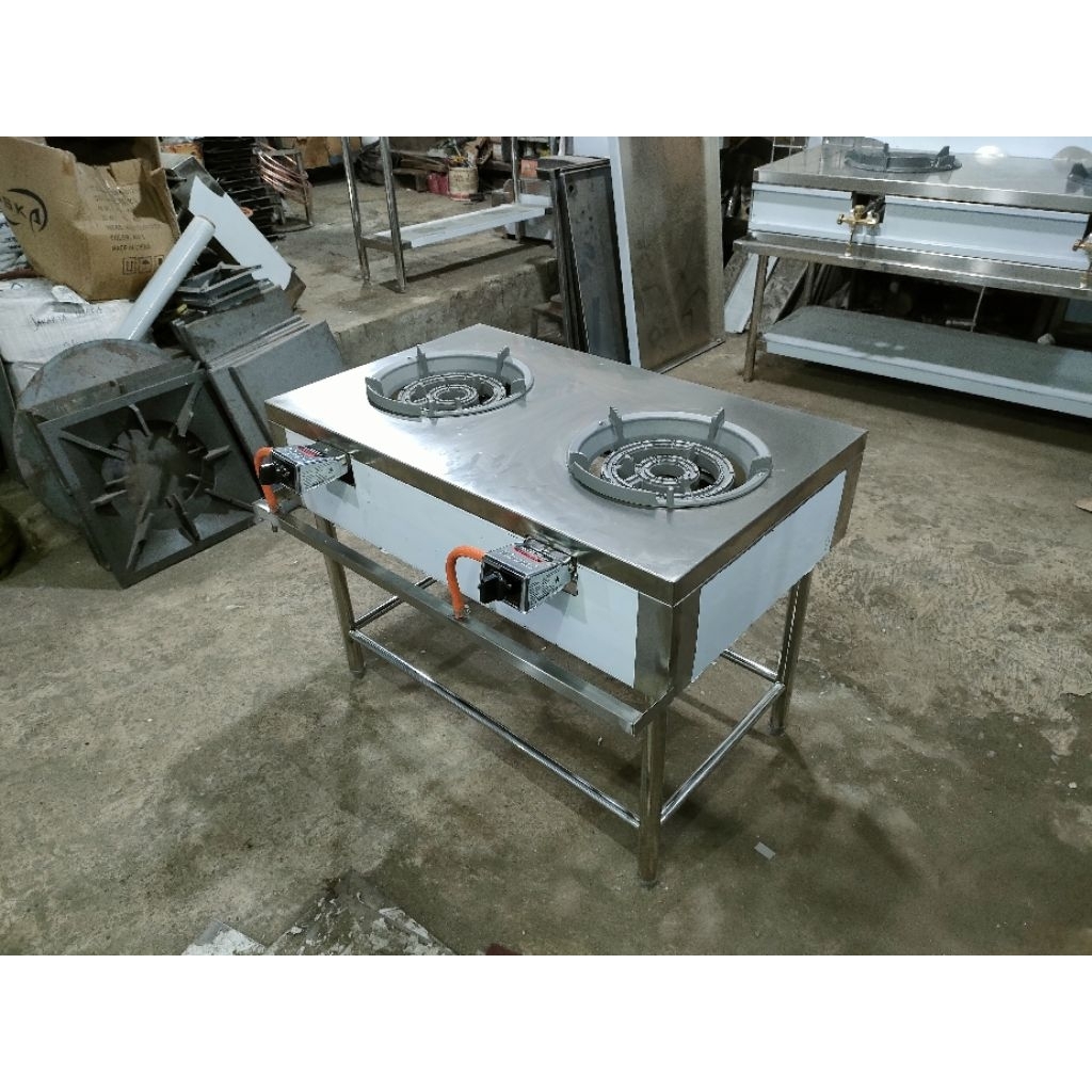 kompor 2 tungku api seribu Rinai TL289