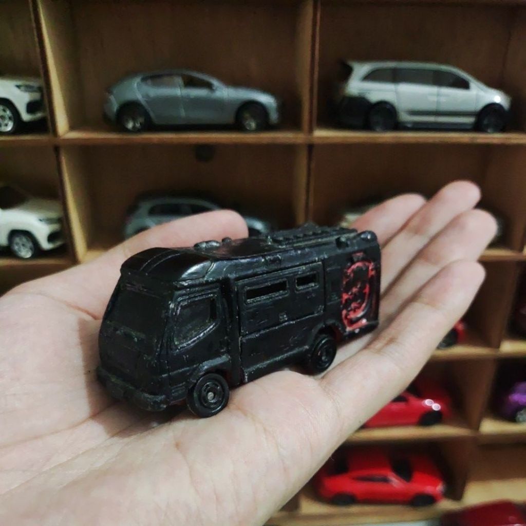 tomica morita ffa-001 ambulance hitam junk loose