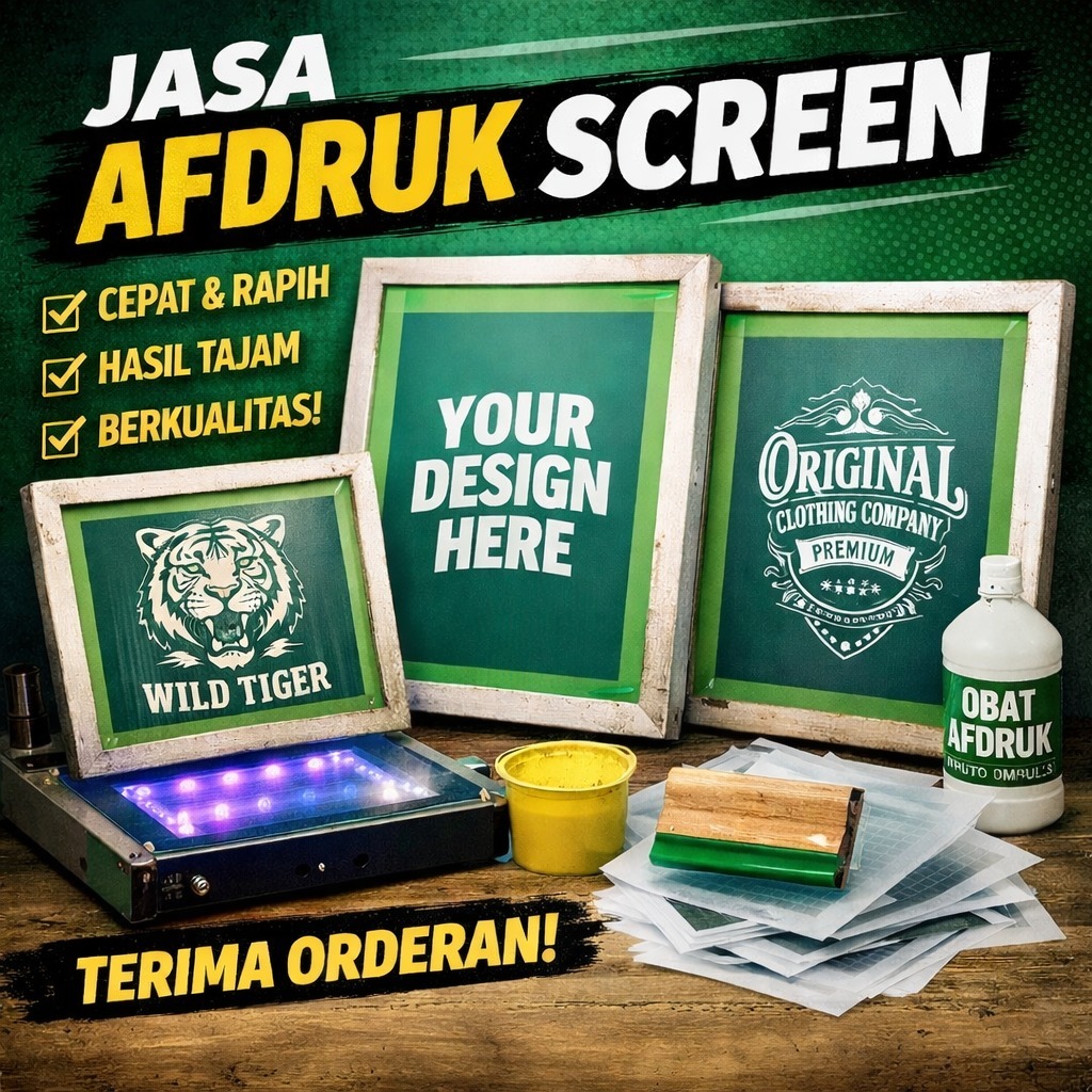 Jasa Afdruk tanpa screen | Sablon