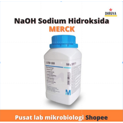 NaOH Merck Pro Analis Natrium Hidroksida 500 gram Original Ready Stock
