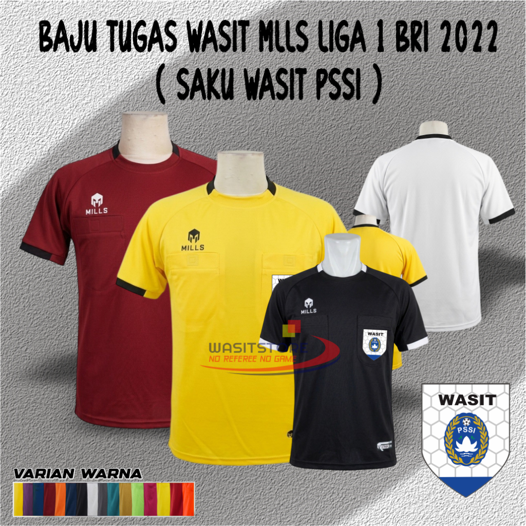 BAJU TUGAS WASIT MLLS LIGA 1 BRI 2022 ( SAKU WASIT PSSI )