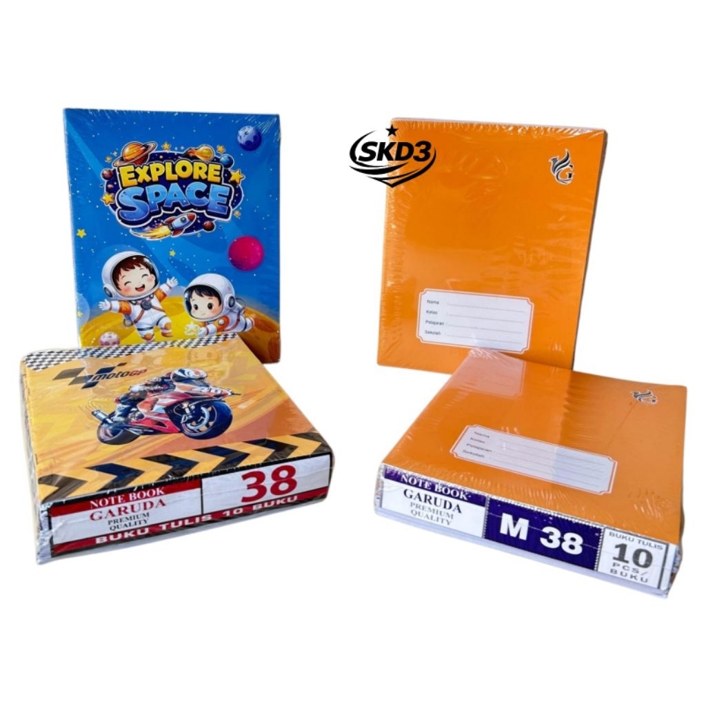 Buku Tulis 38 lembar 10 buku G M38 Buku tulis Murah Grosir