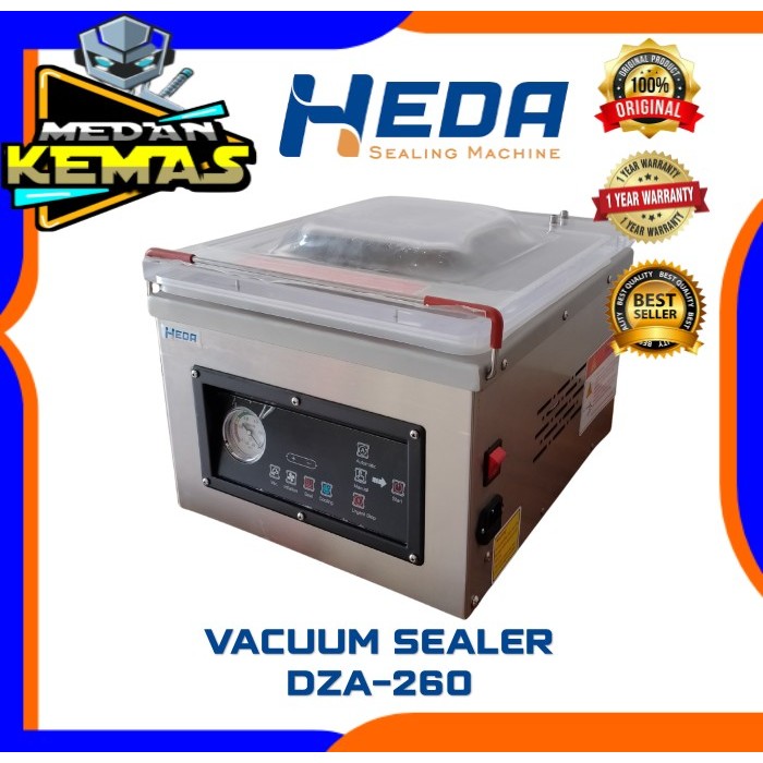 MESIN VACUUM HEDA DZA-260 MESIN VACUUM SEALER PLASTIK