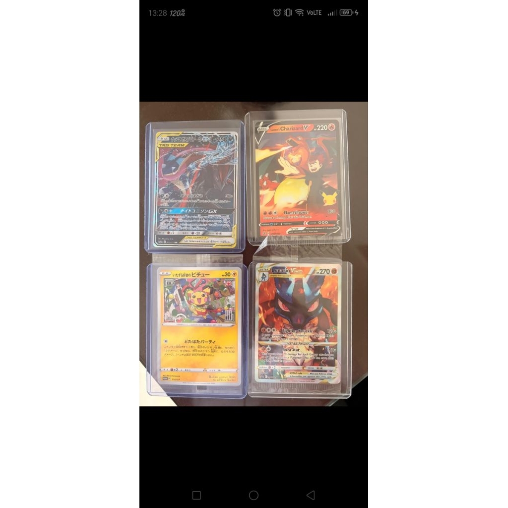 Charizard Promo, Lucario Promo Sealed, Pichu Promo Sealed, Greninja Zoroark Tag Team