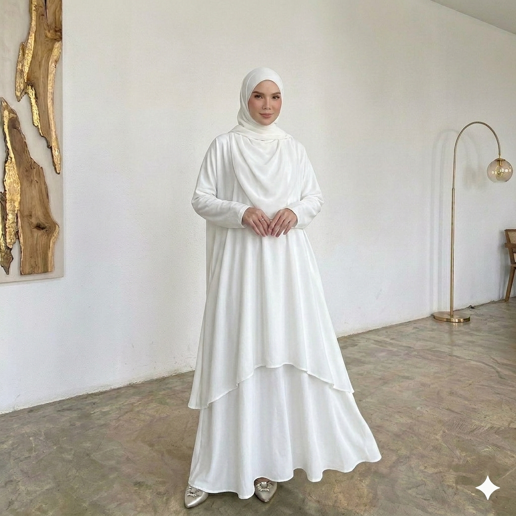 One set syari fashion muslimah one set rok  one set tunik Melayu