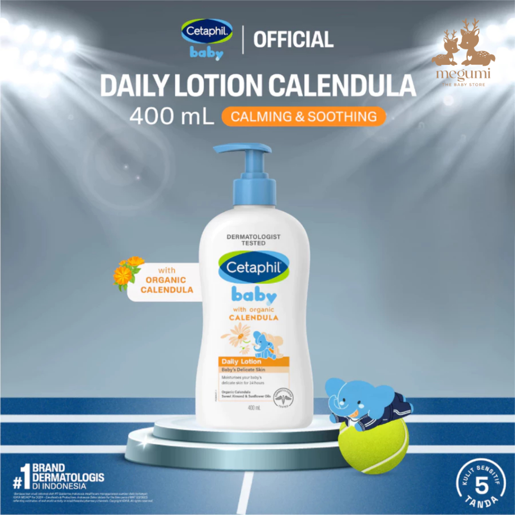 Calendula, Glycerin, Sweet Almond Oil, dan Sunflower Oil Pelembap untuk Perawatan Kulit Bayi