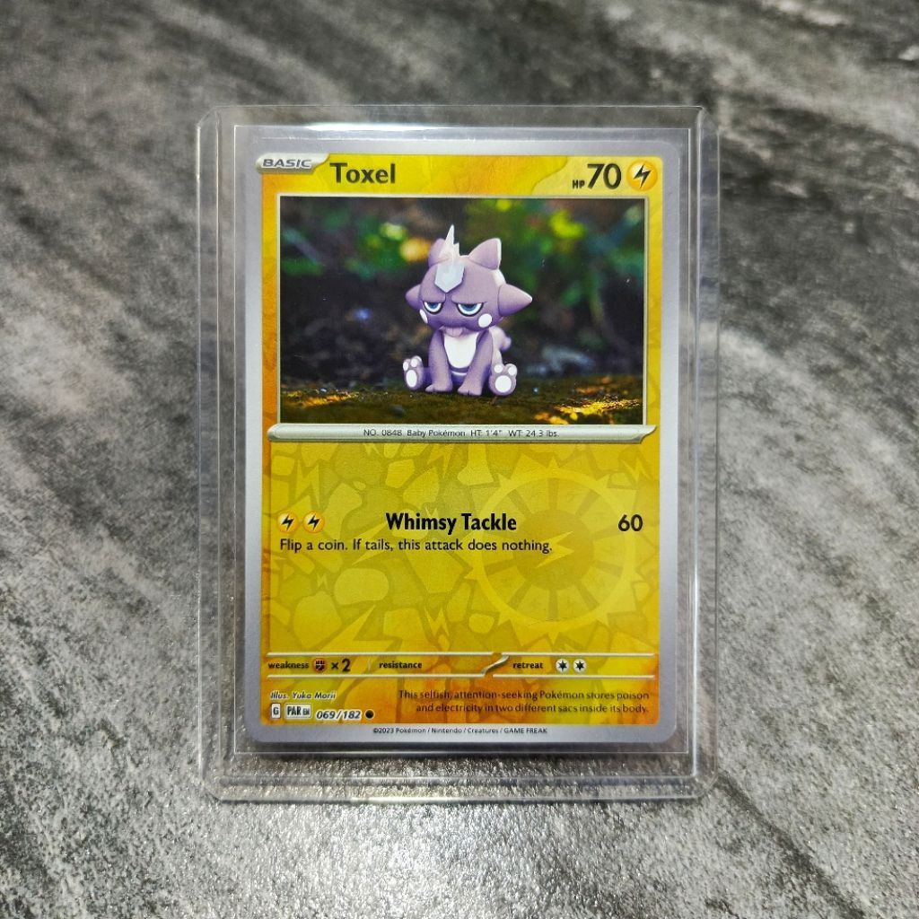 kartu pokemon asli English toxel holo beserta toploader| kartu pokemon original english | sedia juga