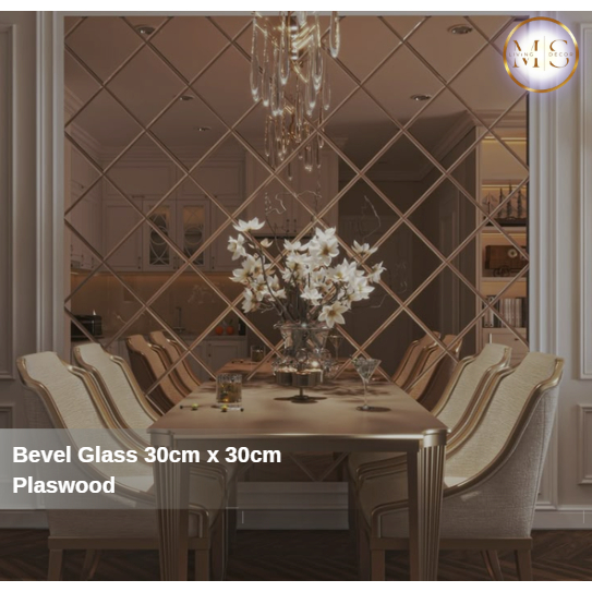 BEVEL GLASS/KACA BEVEL PLASWOOD TEBAL 3+1mm