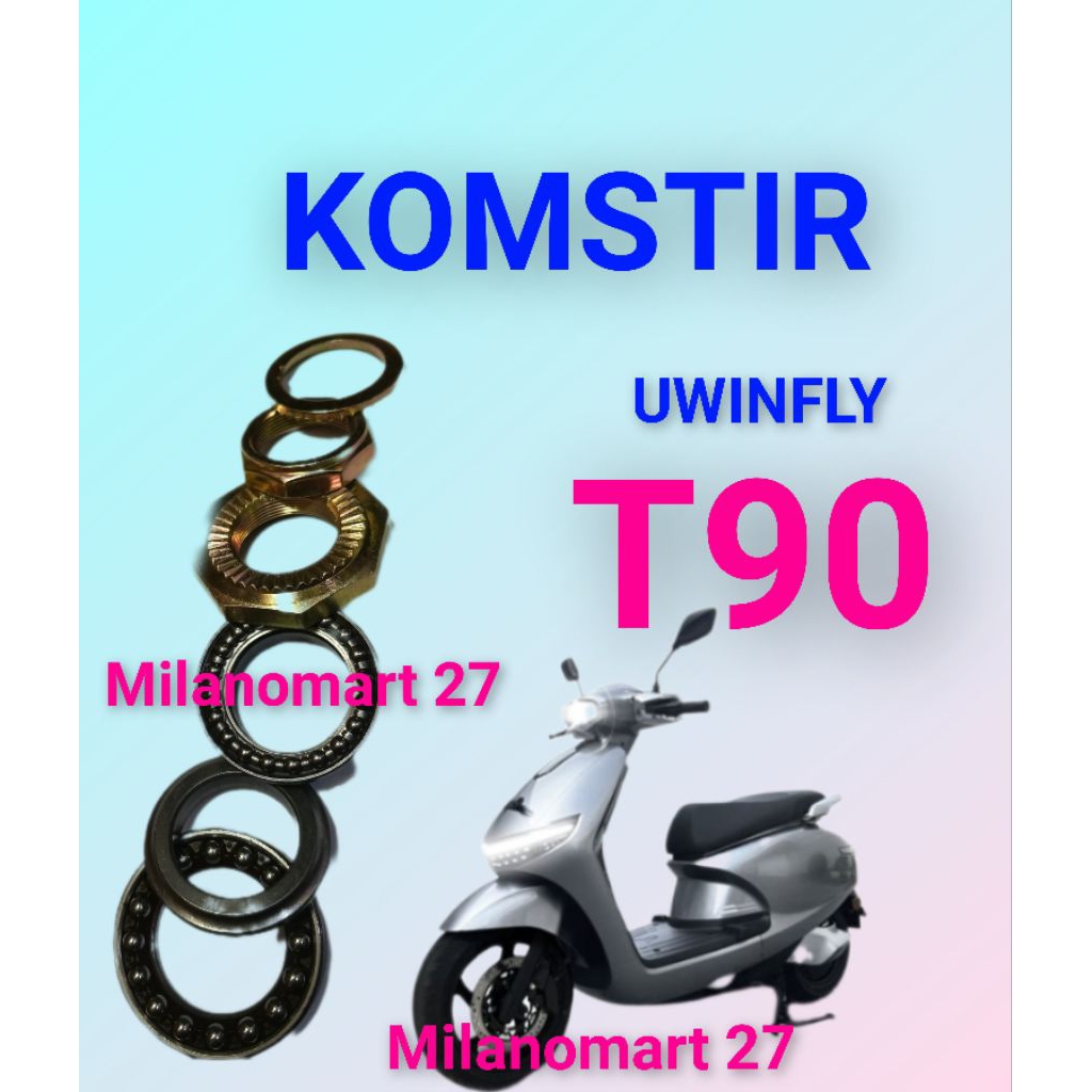 komstir motor listrik uwinfly T90 kones headset komfork sepeda listrik uwinfly t90