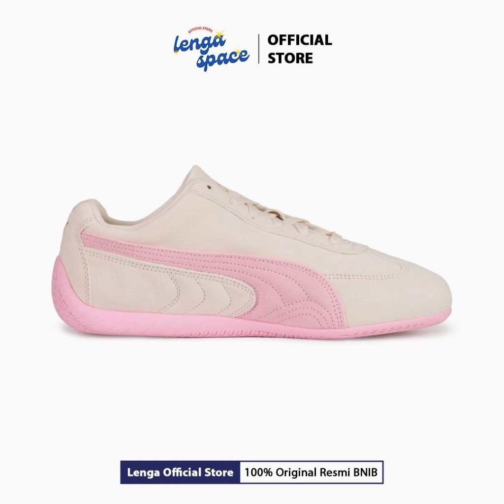 Sepatu Sneakers Wanita Puma Speedcat OG Women's - White Pink (409453-06) Original