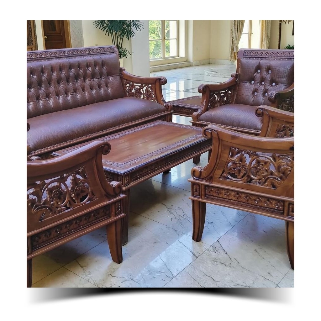 TERBARU KURSI TAMU SOFA TAMU UKIRAN JEPARA SOFA ALADIN KAYU JATI ASLI