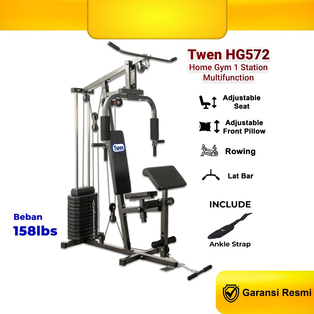 Home Gym Twen HG572 Homegym 1 Sisi Alat Olahraga Alat Gym Set Alat Fitnes